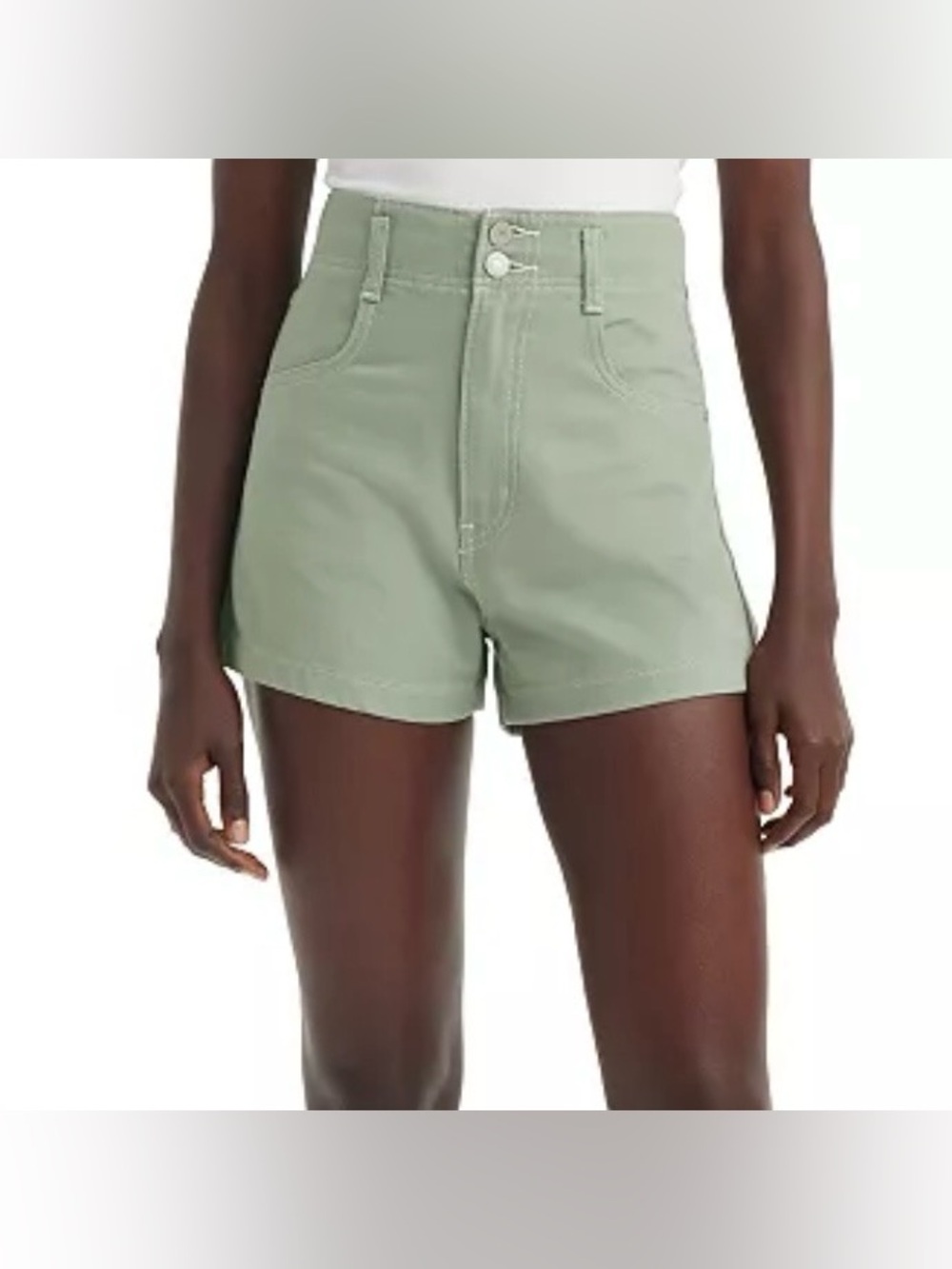 NWT Levi’s Party Festival High-Rise Double Button Mom Shorts Size 32